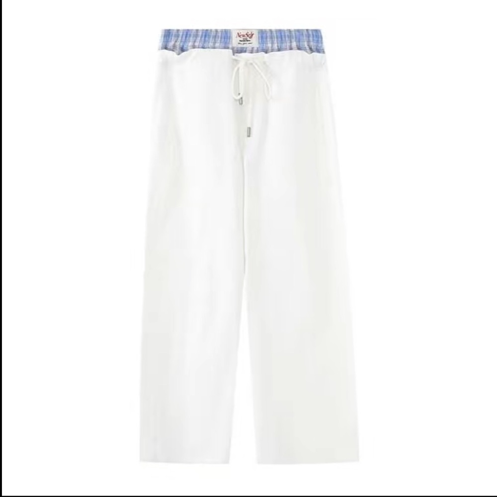 Women's White Wide Leg Pants